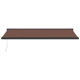 Manual Retractable Awning Brown 500x300 cm