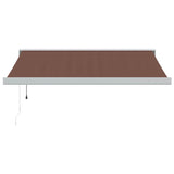 Automatic Retractable Awning Brown 350x250 cm