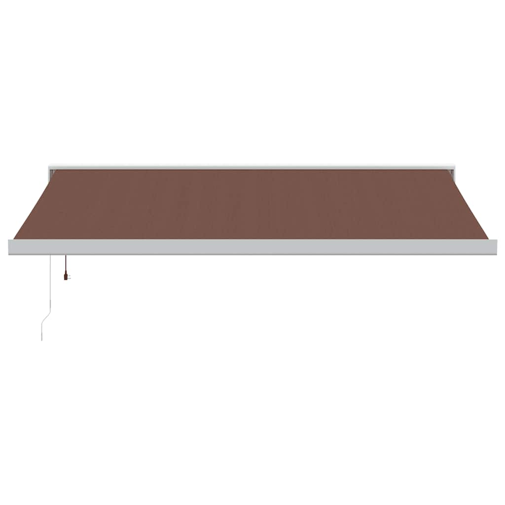 Automatic Retractable Awning Brown 400x300 cm