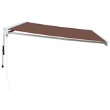 Automatic Retractable Awning Brown 500x300 cm