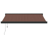 Automatic Retractable Awning Brown 300x250 cm