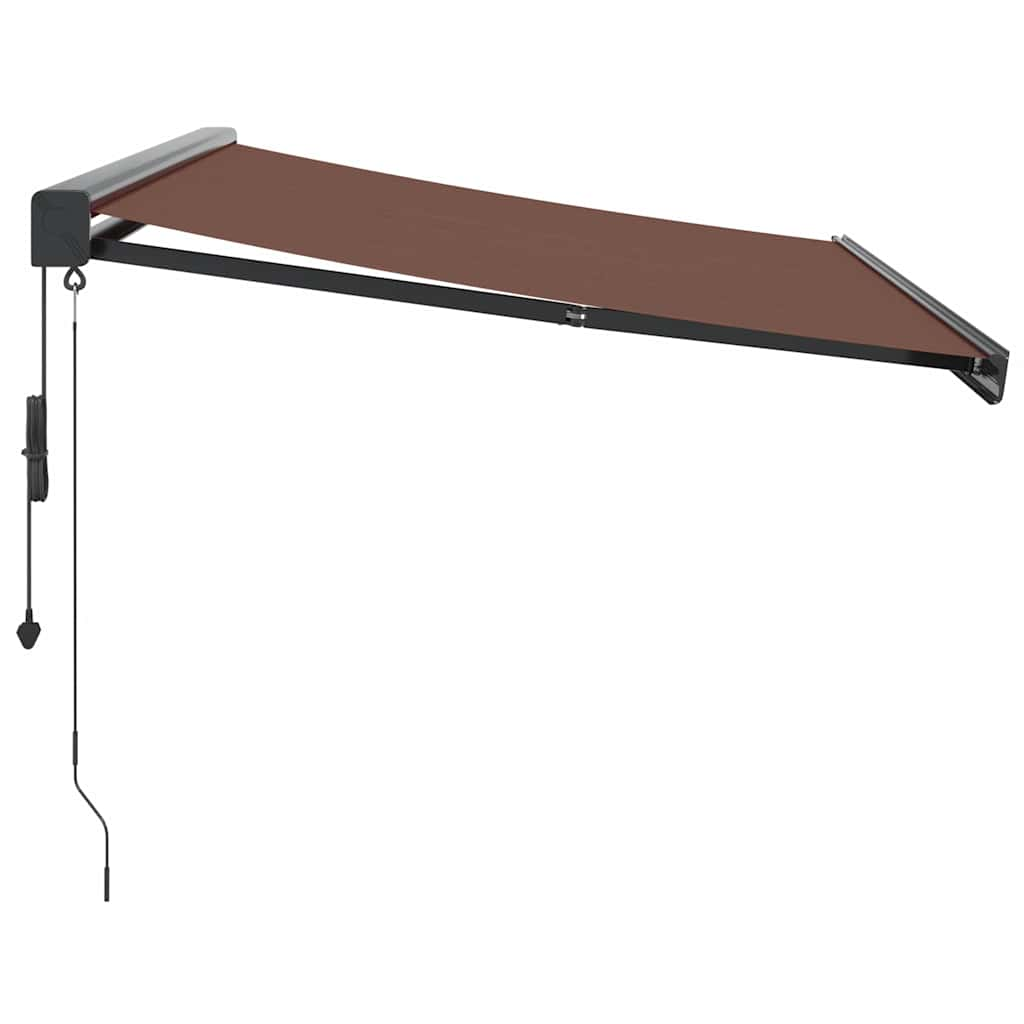 Automatic Retractable Awning Brown 300x250 cm