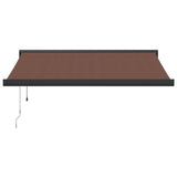 Automatic Retractable Awning Brown 350x250 cm