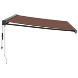 Automatic Retractable Awning Brown 450x300 cm