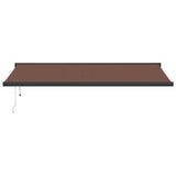 Automatic Retractable Awning Brown 500x300 cm