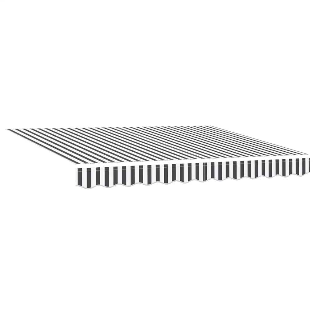 Automatic Retractable Awning Anthracite&White 300x250 cm
