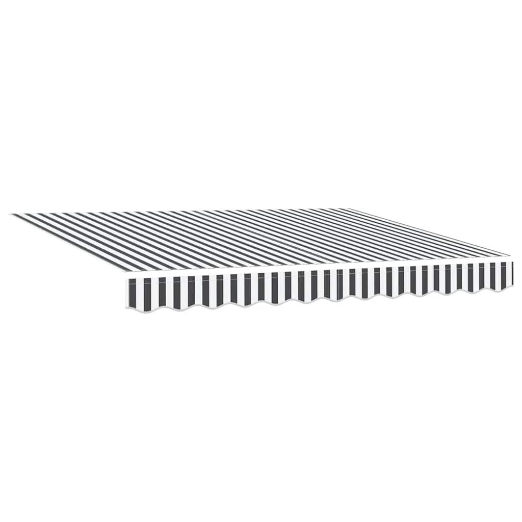 Retractable Awning Anthracite and White 3x2.5 m Fabric&Aluminium