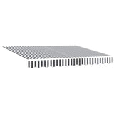 Retractable Awning Anthracite and White 3x2.5 m Fabric&Aluminium
