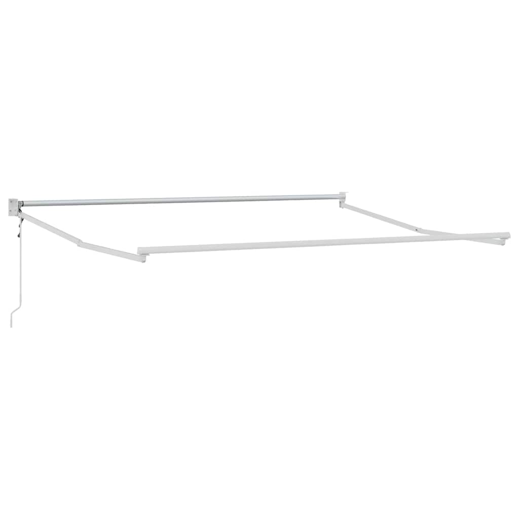 Retractable Awning Anthracite and White 3x2.5 m Fabric&Aluminium