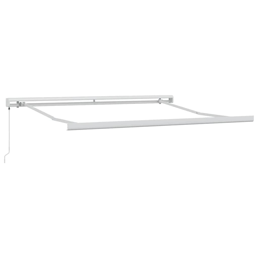 Retractable Awning Anthracite and White 3x2.5 m Fabric&Aluminium