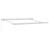 Retractable Awning Anthracite and White 3x2.5 m Fabric&Aluminium