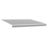 Retractable Awning Anthracite and White 4x3 m Fabric&Aluminium