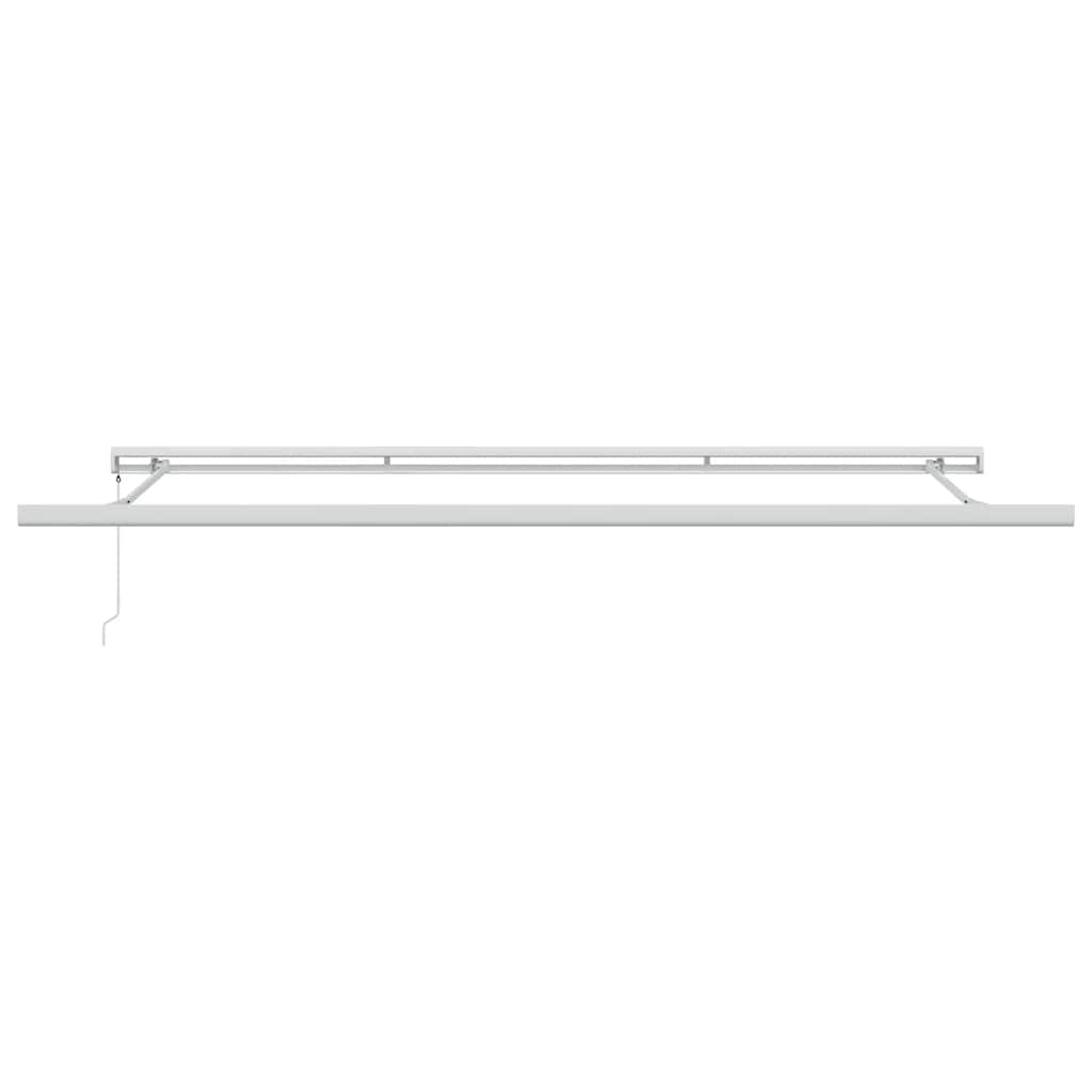 Retractable Awning Anthracite and White 4x3 m Fabric&Aluminium