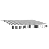 Retractable Awning Anthracite and White 3x2.5 m Fabric&Aluminium
