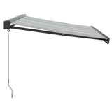 Retractable Awning Anthracite and White 3.5x2.5 m Fabric&Aluminium