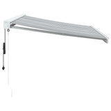 Retractable Awning Anthracite and White 3x2.5 m Fabric&Aluminium