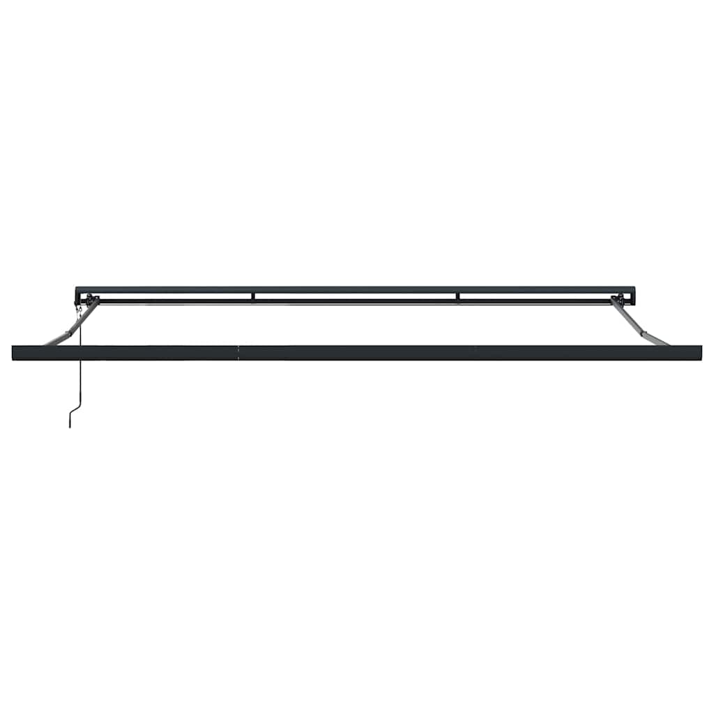Retractable Awning Anthracite and White 4x3 m Fabric&Aluminium