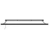 Retractable Awning Anthracite and White 4x3 m Fabric&Aluminium