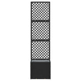 Planter Black 35 x 30 x 135 cm Metal