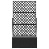 Planter Black 70 x 30 x 135 cm Metal