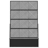 Planter Black 105 x 30 x 170 cm Metal