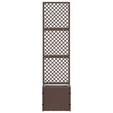 Planter Brown 35 x 30 x 135 cm Metal