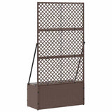 Planter Brown 70 x 30 x 135 cm Metal