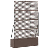 Planter Brown 105 x 30 x 170 cm Metal