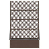 Planter Brown 105 x 30 x 170 cm Metal