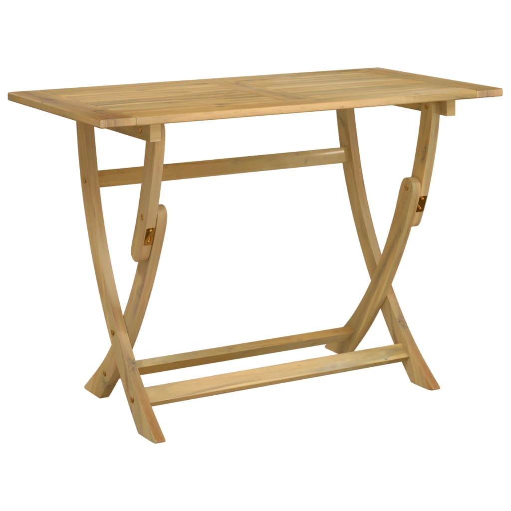 Folding Garden Table 110x55x75 cm Solid Wood Acacia