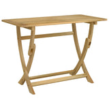Folding Garden Table 110x55x75 cm Solid Wood Acacia