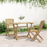 Folding Garden Table 110x55x75 cm Solid Wood Acacia