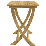 Folding Garden Table 110x55x75 cm Solid Wood Acacia