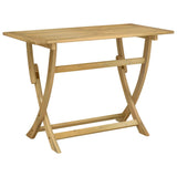 Folding Garden Table 110x55x75 cm Solid Wood Acacia
