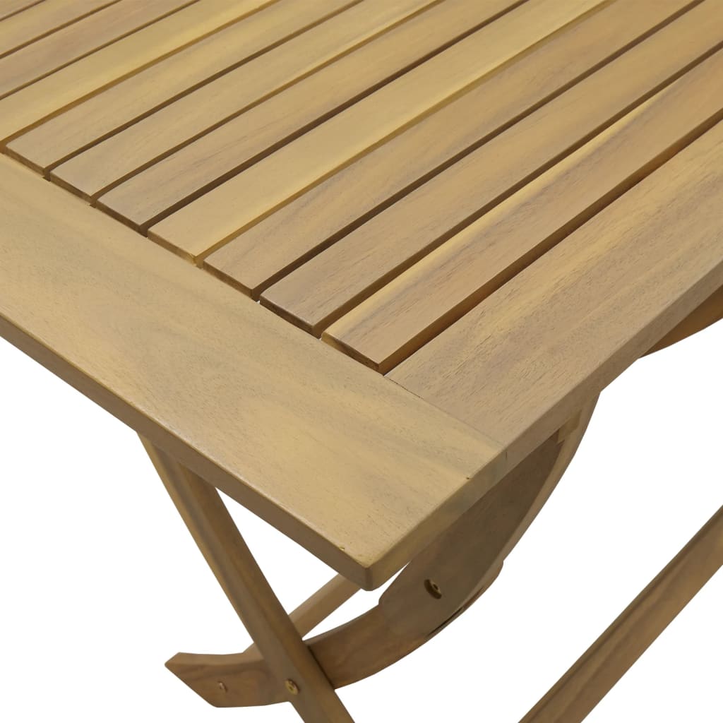 Folding Garden Table 110x55x75 cm Solid Wood Acacia