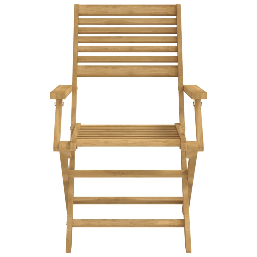 Folding Garden Chairs 2 pcs 54.5x61.5x86.5 cm Solid Wood Acacia