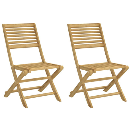 Folding Garden Chairs 2 pcs 48.5x61.5x87 cm Solid Wood Acacia