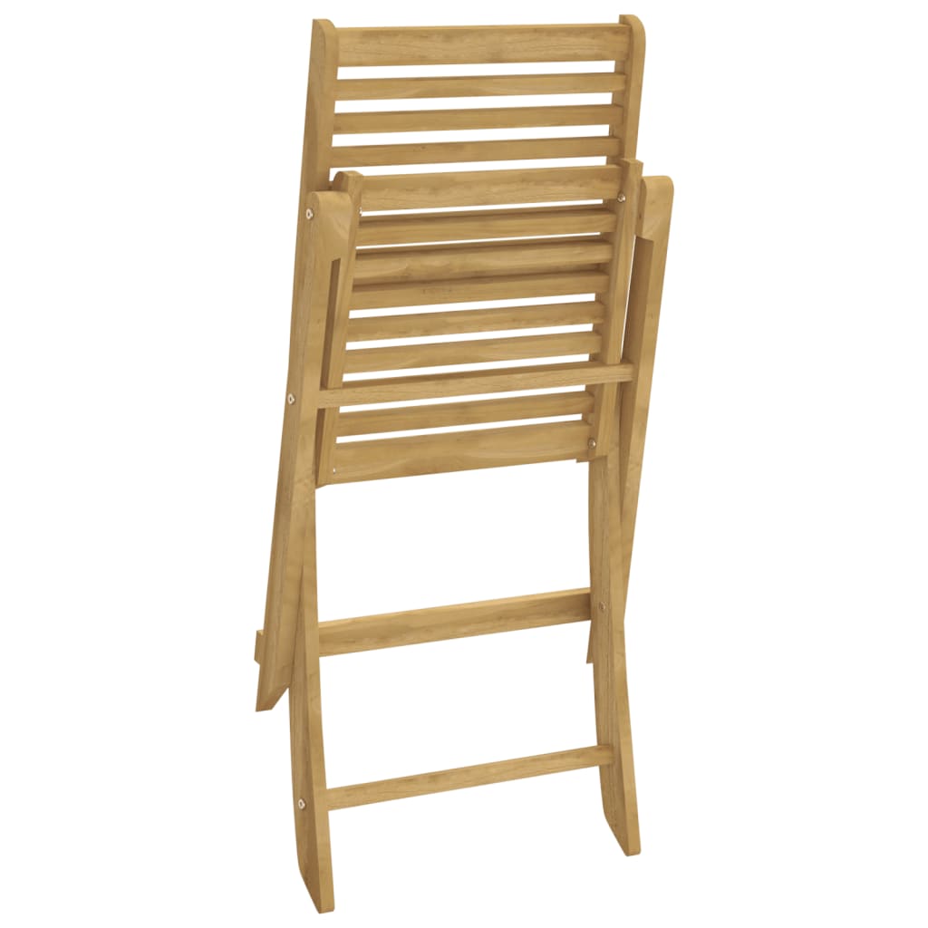 Folding Garden Chairs 2 pcs 48.5x61.5x87 cm Solid Wood Acacia