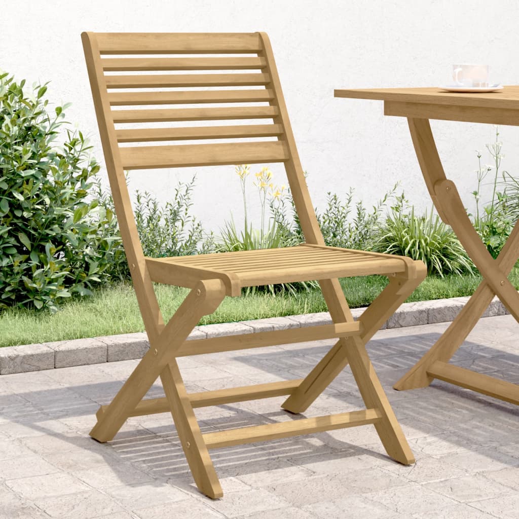 Folding Garden Chairs 2 pcs 48.5x61.5x87 cm Solid Wood Acacia