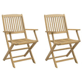 Folding Garden Chairs 2 pcs 58x54.5x90 cm Solid Wood Acacia