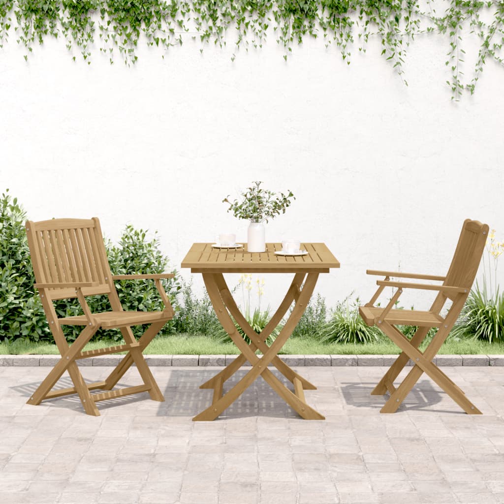 Folding Garden Chairs 2 pcs 58x54.5x90 cm Solid Wood Acacia