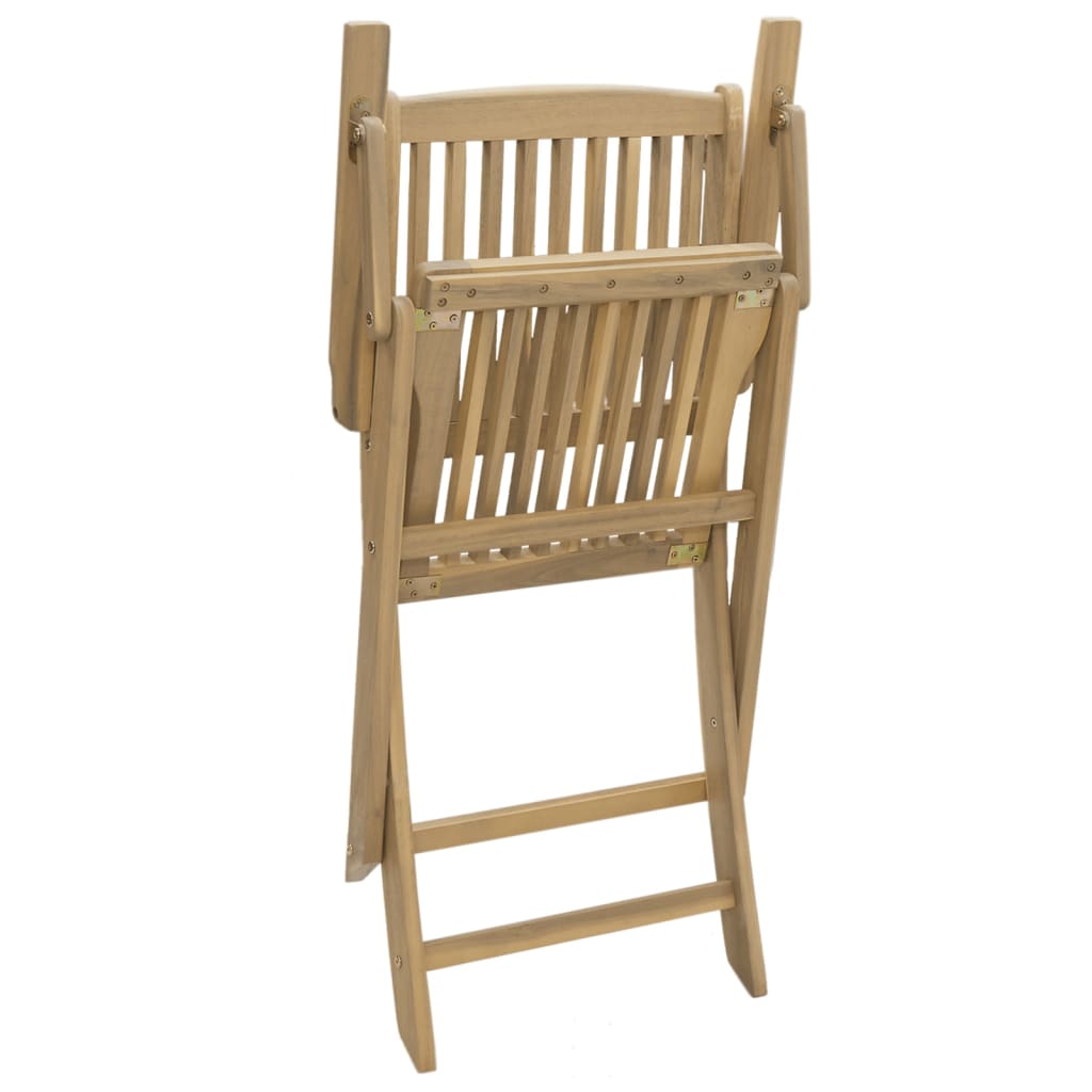 Folding Garden Chairs 2 pcs 58x54.5x90 cm Solid Wood Acacia