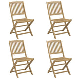 Folding Garden Chairs 4 pcs 57x49x90 cm Solid Wood Acacia