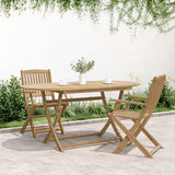 Folding Garden Table 160x85x75 cm Solid Wood Acacia