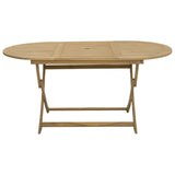 Folding Garden Table 160x85x75 cm Solid Wood Acacia
