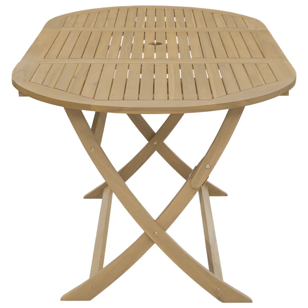 Folding Garden Table 160x85x75 cm Solid Wood Acacia