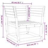 Garden Chair Solid Wood Pine