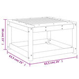 Garden Footstool Impregnated Wood Pine