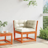 Garden Sofa Corner with Cushions Wax Brown 73x73x78 cm Solid Wood Pine