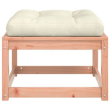 Garden Footstool with Cushions Solid Wood Douglas